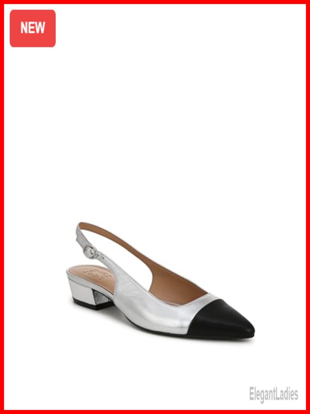D'Orsay Heeled Sandals Pointed Toe Block Heel Buckle Dress Shoes